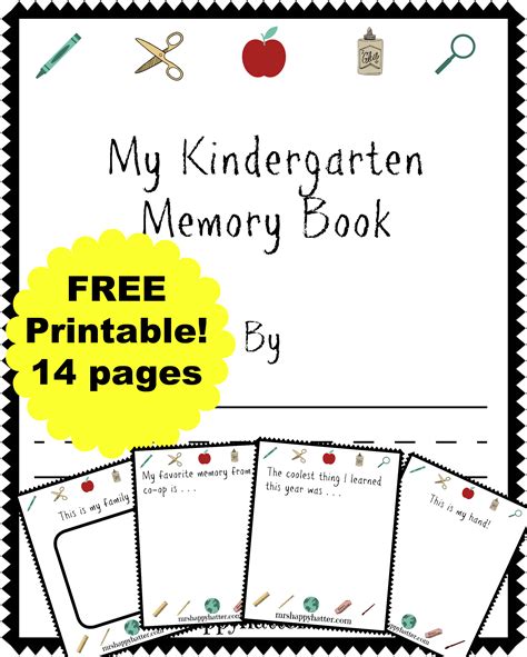 Free Printable Kindergarten Memory Book
